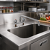 Thumbnail image #2 for Eagle Group Low-Lead Deck-Mount Manual Faucet with 12-Inch Swing Spout, 4-Inch Centers