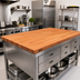 Thumbnail image #2 for Boos Block American Cherry Edge Grain Kitchen Countertop, 60 x 42 Inch, 1-1/2 Inch Thick, Oil Finish