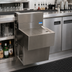Thumbnail image #2 for BK Resources UBDW-18-DB12 Modular Underbar Drain Board, 12 Inch W x 18 Inch D, 304 Stainless Steel, Without Backsplash