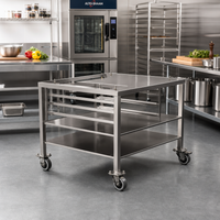 Alto-Shaam Stainless Steel Open Base Equipment Stand with Casters for VMC-F3