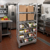 Thumbnail image #2 for Heavy-Duty Mobile Aluminum Can and Storage Rack for 80 #10 Cans
