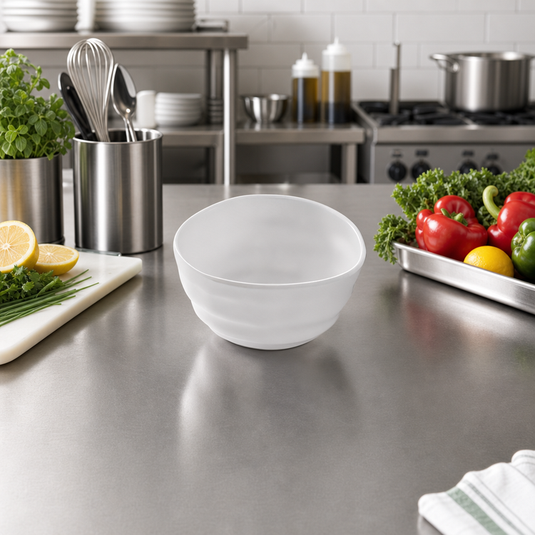 Product image #3 for American Metalcraft Marra Collection 10 oz. Cloud Round Melamine Bowl