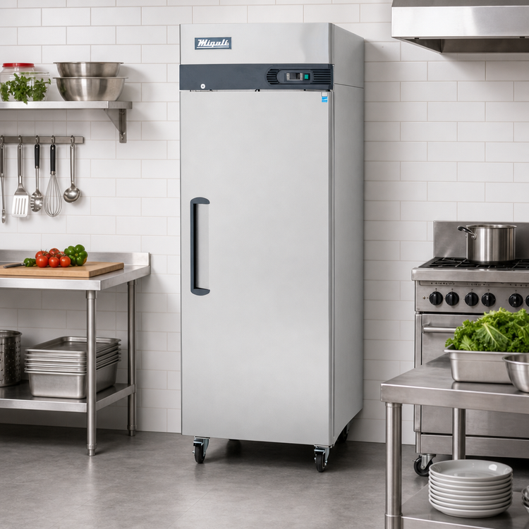 Product image #2 for Competitor Series 23 Cu. Ft. Single-Section Reach-In Refrigerator, Top-Mount Self-Contained, Solid Right-Hand Hinged Door