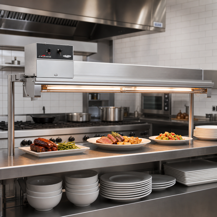 Product image #2 for Vollrath Cayenne 36-Inch Hard-Wired High-Wattage Strip Heat Lamp