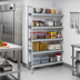 Thumbnail image #2 for Fermostock 5-Tier Corner Expansion Polymer Shelving Unit, 83 In. H x 64 In. W x 18 In. D