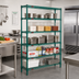 Thumbnail image #2 for Eagle Group Valu-Gard 5-Tier Wire Shelving Starter Unit, 72 x 18 x 74 Inches, Green Epoxy