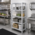 Thumbnail image #2 for Lifetime Tough ED2448-4 All-Welded Tubular Aluminum 4-Shelf Dunnage Shelving Rack