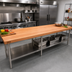 Thumbnail image #2 for Boos Block American Cherry Edge Grain Kitchen Countertop, 120 x 36 x 3 Inch, Penetrating Oil Finish