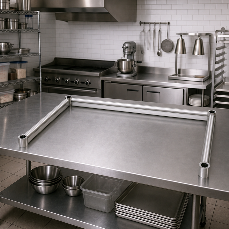 Product image #2 for 3-Sided Stainless Steel Channel Frame, 48" W x 30" D