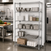Thumbnail image #2 for Quantum Stationary Wire Shelving Starter Kit, 72W x 12D x 63H, 5 Shelves, 304 Stainless Steel