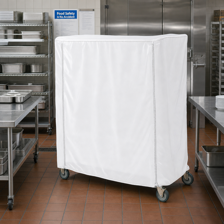 Product image #2 for Metro Waterproof Vinyl-Nylon Coated Queen Mary & Banquet Cart Cover, 60 x 21 x 54 Inches