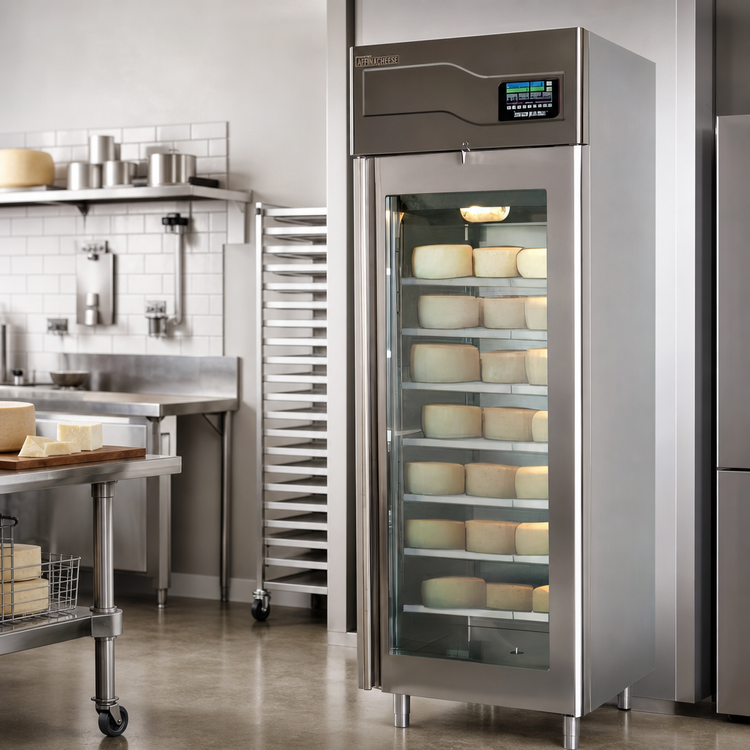 Product image #2 for Affinacheese® 1-Section Reach-In Cheese Drying Cabinet, 220 lb Capacity, Top-Mounted Refrigeration, 220V