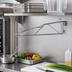 Thumbnail image #2 for Quantum 14-Inch Deep Stainless Steel Single Post Cantilever Wall Mount Shelf Support