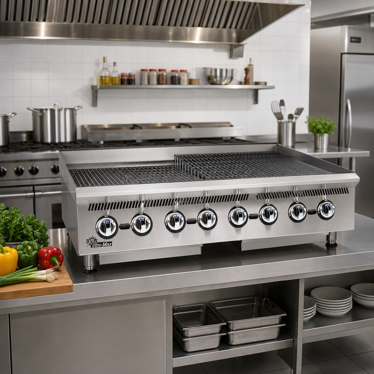 Product image #2 for Star Ultra-Max 48-Inch Gas Lava Rock Charbroiler, 160,000 BTU