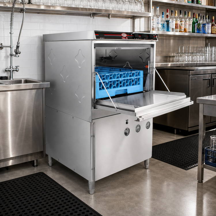 Product image #2 for Energy Mizer GL-X Underbar Door-Type Low-Temperature Glass Washer, 24-Inch Cabinet