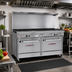 Thumbnail image #2 for Southbend Ultimate 60-Inch Gas Restaurant Range with 9 Open Burners, Standard Oven and Convection Oven