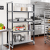 Thumbnail image #2 for Cambro Camshelving Elements XTRA 4-Tier Stationary Starter Unit, 21 x 60 x 64 Inches, 3 Vented + 1 Solid Shelves, Speckled Gray