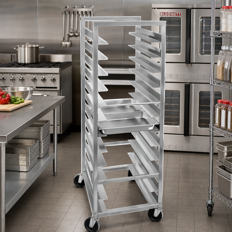 Product image #2 for Channel Manufacturing Lifetime Tough Extra Heavy-Duty 12 x 20 Steam Table Pan Rack, 64 Inches High, 7-Pan Capacity