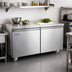 Thumbnail image #2 for Aurora 2-Section Undercounter Reach-In Freezer with Solid Doors, 11.3 Cu. Ft., Rear-Mounted Self-Contained Refrigeration