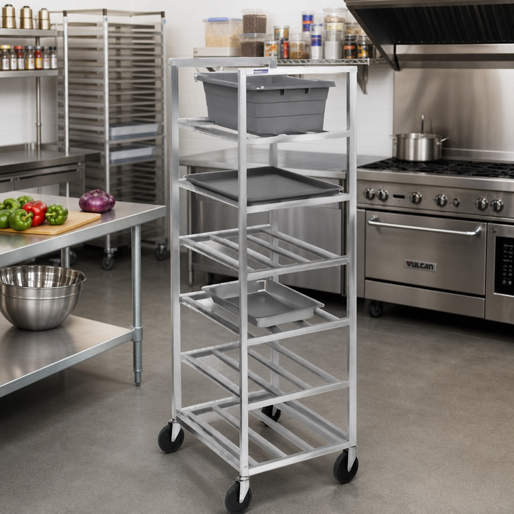 Product image #3 for Channel Lifetime Tough Extra Heavy-Duty Universal Aluminum Lug Rack, End Load, 21 x 28.5 x 70.25 Inches, 6 Shelves