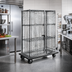 Thumbnail image #2 for Eagle QuadTruss 2-Door Chrome-Plated Wire Security Cage with Dolly Truck, 40-7/8