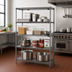 Thumbnail image #2 for Eagle Red-i-Pak 4-Tier Wire Shelving Unit, 60W x 24D x 63H, Stationary, Pewter Gray Epoxy Finish