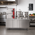 Thumbnail image #2 for Crown ECX-2-6-10 Electric Two Compartment Convection Steamer with 6 & 10 Gallon Kettles