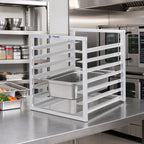 Thumbnail image #2 for Channel Manufacturing RIUTR-4 Reach-In Aluminum End-Load Bun Pan Rack, 4-Pan Capacity