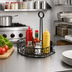 Thumbnail image #3 for Winco Black Wire Flat-Back Condiment Caddy