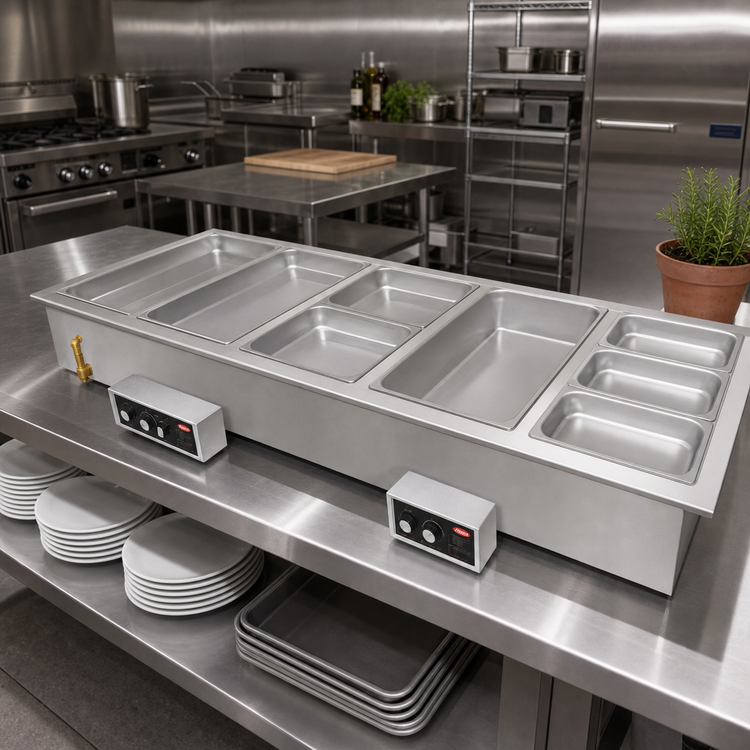 Product image #2 for Hatco HWBI-4 Drop-In Insulated Heated Well for 4 Full-Size Pans