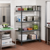 Thumbnail image #2 for Cambro Camshelving® Basics Plus 4-Tier Add-On Polymer Shelving Unit, 36 Inches x 24 Inches x 72 Inches, Brushed Graphite