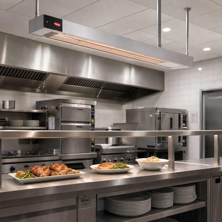 Product image #2 for Hatco Glo-Ray® 66-Inch Double-Element Infrared Strip Heater, Standard Wattage, Unlighted