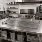 Thumbnail image #2 for Quantum 1860S 304 Stainless Steel Wire Shelf, 60"W x 18"D, 600–800 lb. Capacity
