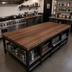 Thumbnail image #2 for Boos Block American Black Walnut Full-Length Edge Grain Kitchen Countertop - 108 x 48 x 1-3/4 Inch, Penetrating Oil Finish