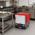 Thumbnail image #2 for Metro C5 3 Series Mobile Undercounter Heated Holding and Proofing Cabinet with Solid Door and Universal Wire Slides, Red