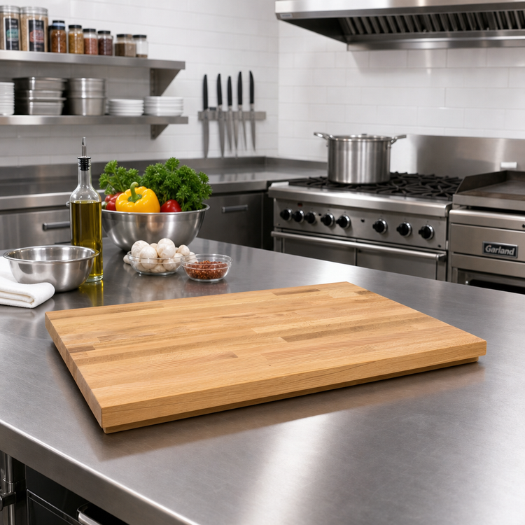 Product image #2 for Appalachian Red Oak Blended-Rail Edge Grain Kitchen Countertop, 24 x 25 x 1-1/2 Inch