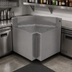 Thumbnail image #2 for Glastender Underbar Inside L-Shape Corner Drainboard, 24 x 24 Inch, No Legs