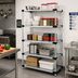 Thumbnail image #2 for Quantum 24 Inch W x 18 Inch D x 54 Inch H Stationary Solid Shelving Starter Kit with 5 Shelves