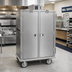 Thumbnail image #2 for Carter-Hoffmann Heavy-Duty Correctional Insulated Heated Meal Delivery Cart, 3-Section, Mobile, Stainless Steel