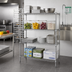 Thumbnail image #2 for Quantum WR54-1248S 304 Stainless Steel Wire Shelving Starter Kit — 48