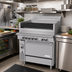 Thumbnail image #2 for Garland Cuisine Series Heavy Duty 36-Inch Natural Gas Charbroiler Range with Standard Oven and Non-Adjustable Grates