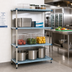 Thumbnail image #2 for MetroMax Q 4-Shelf Add-On Polymer/Wire Shelving Unit, 24