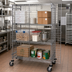 Thumbnail image #2 for Quantum Mobile Security Cage Shelving Unit with 2 Intermediate Shelves, 60 Inch W x 24 Inch D x 69 Inch H, Chrome Finish