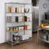 Thumbnail image #2 for Quantum Chrome-Plated Stationary Wire Shelving Starter Kit, 72
