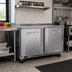 Thumbnail image #2 for Victory Refrigeration VUF48HC V-Core Two-Section Undercounter Freezer, 48 Inch, Rear-Mounted Self-Contained, 11.04 Cu. Ft.