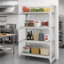Thumbnail image #3 for Cambro Camshelving Premium 4-Shelf Vented Polymer Add-On Shelving Unit, 18 x 48 x 84 Inches, Speckled Gray