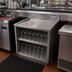 Thumbnail image #3 for BK Resources 36 Inch Underbar Stainless Steel Glass Rack Unit with Drainboard Top and Adjustable Shelf