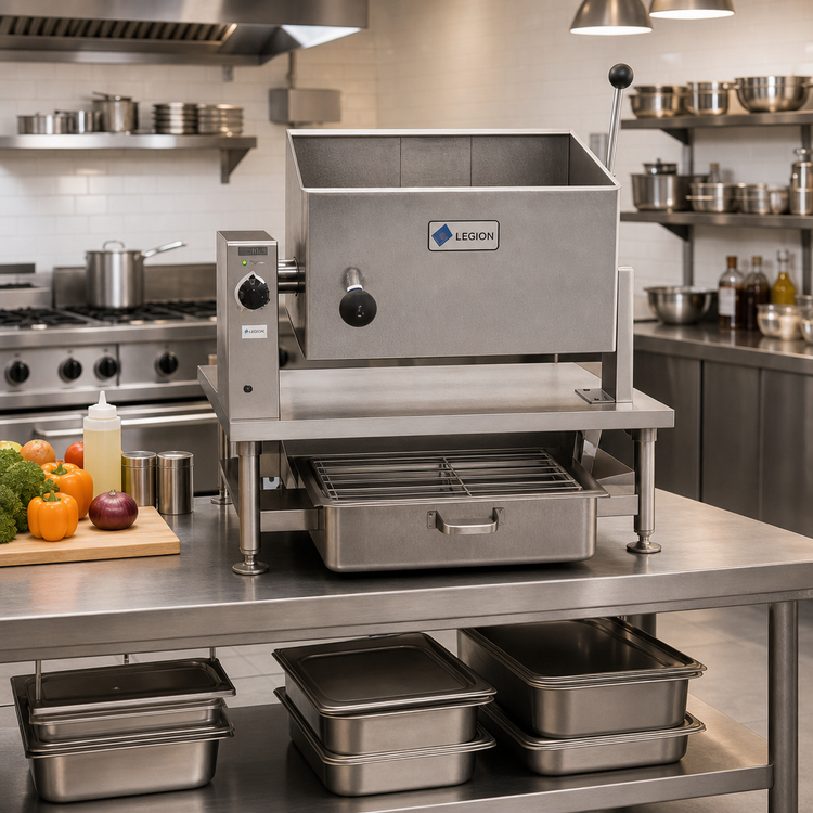 Product image #2 for Legion RES-1824 Electric Countertop Tilting Skillet/Braising Pan, 13-Gallon, 18 x 24 Inch Rectangular Pan