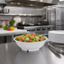 Thumbnail image #2 for Carlisle Epicure 24 oz Footed Serving Bowl, 7-3/8 Inch, White Melamine