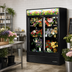 Thumbnail image #2 for True Two-Section Floral Merchandiser Refrigerator with Sliding Glass Doors, 54-1/8 Inch Wide